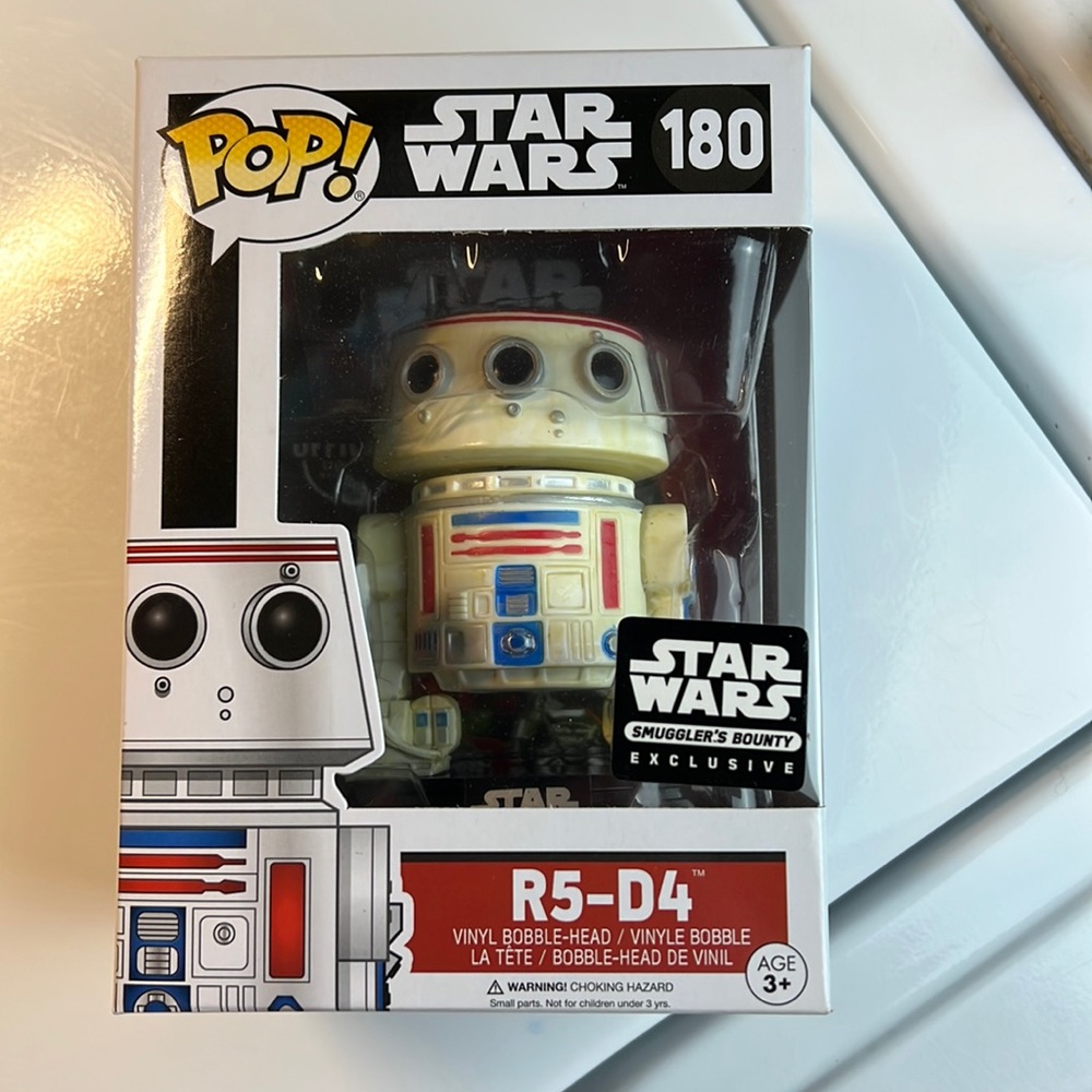 Funko Pop! Star Wars #180 R5-D4 Smuggler's Bounty Exclusive W/Protector Vaulted
